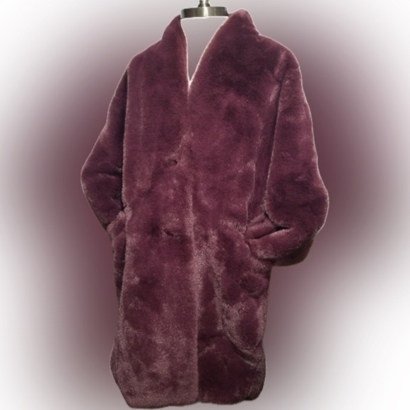 Abercrombie & Fitch faux fur coat - Picture 2 of 4